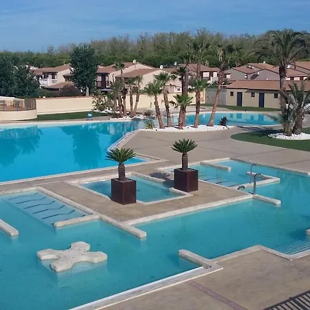 Belle De En Angle Climatisee, Domaine Tamaris, 4 7-9 Couchages, Wifi, Acces Aux Piscines Payant, 900m De La Lrtamq10 Portiragnes